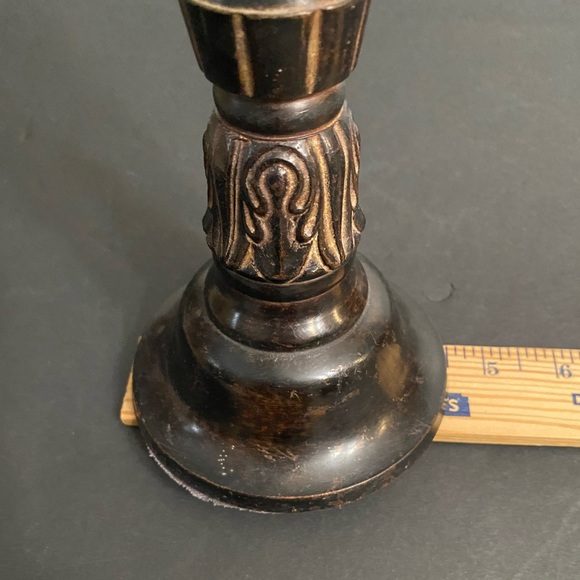Vtg. CARVED METAL CANDLESTICK Southern Living at Home Garrity House Candlestick - Picture 8 of 8